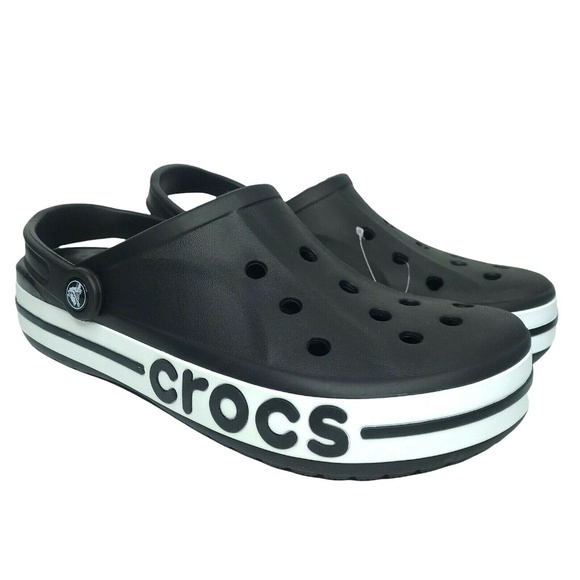 CROCS | Shoes | Crocs Bayaband Mens Clogs Size 2 Black Slipon Style ...